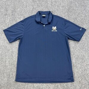 Nike Golf Polo Shirt Mens M Blue Dri-FIT Charleston Southern Buccaneers Golf